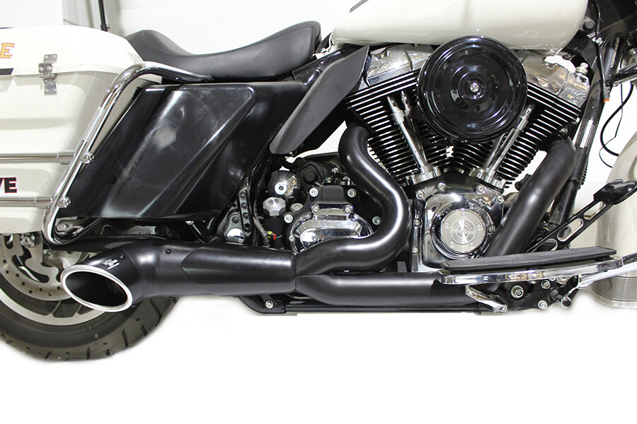 2:1 Exhaust Header Set Black fits Harley Davidson