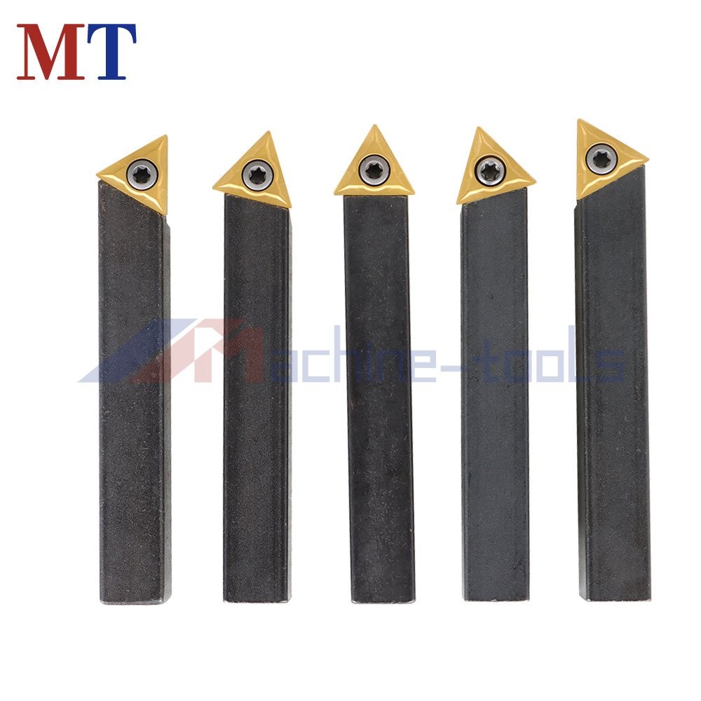 5 Pc 1/2 Inch Carbide Indexable Turning Tool Lathe Tool Bit With Carbide Inserts