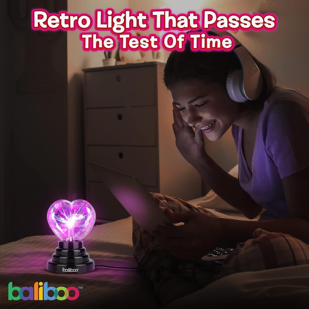 Valentine Heart Plasma Globe - USB & Battery Powered