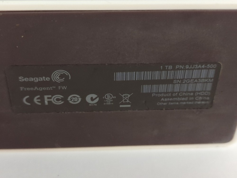 Seagate FreeAgent 1tb USB & Firewire 800 External Drive
