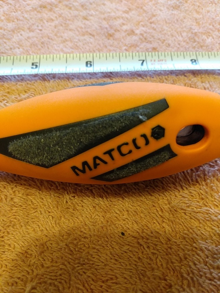 Matco Tools Slotted Screwdriver Orange New