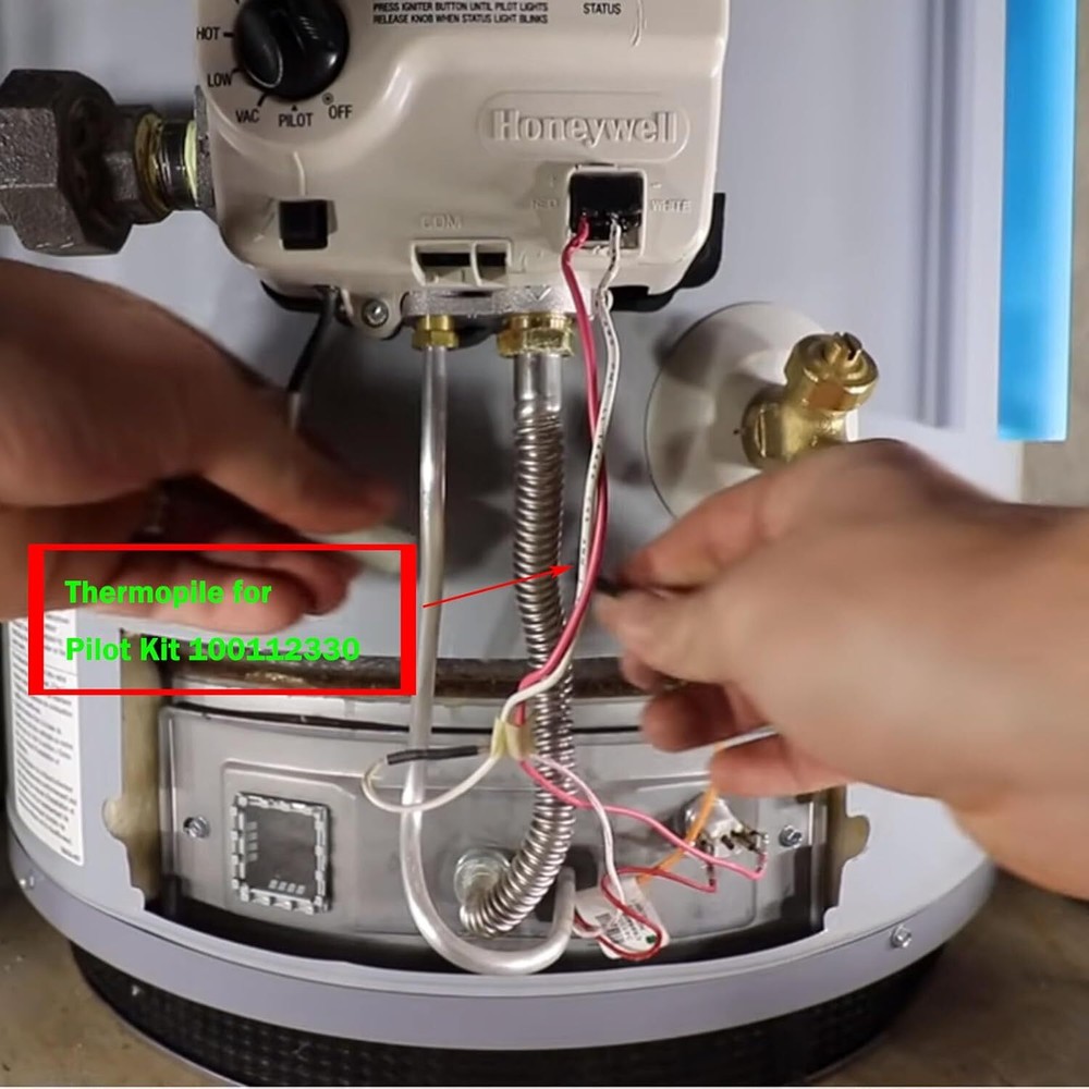 100112328 Gas Thermopile, 21"INCH, 750mV, For Water Heaters, Natural/Propane Gas