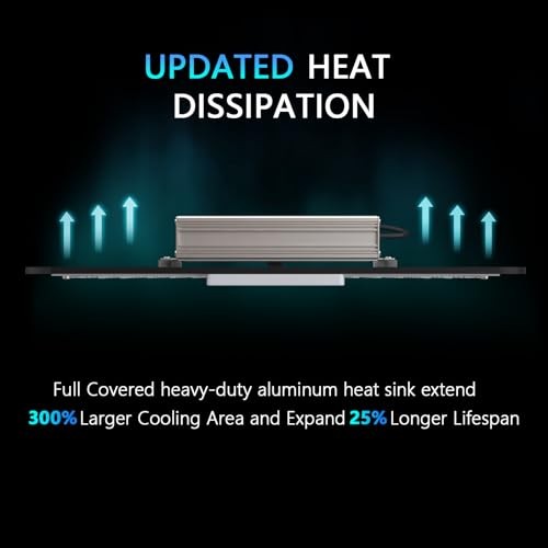 S1000 LED Grow Light for Seed Starting Vegetables Bloom, High PPF White & Red
