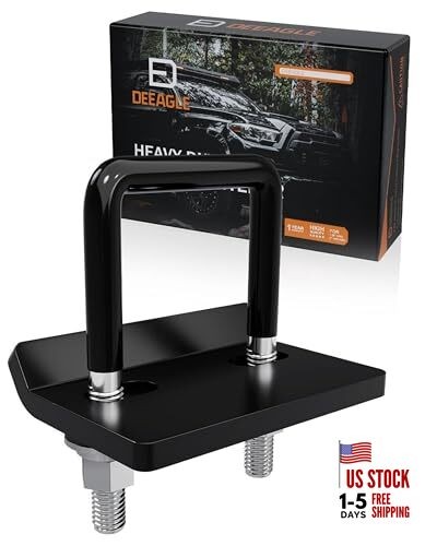 Hitch Tightener Anti Rattle Stabilizer for 2.5" Trailer Hitches 2.5 inch Black