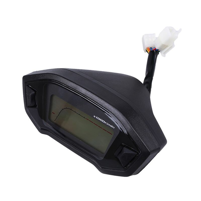 LCD Digital Backlight Odometer Sensor Speedometer Tachometer Gauge Trip Meter
