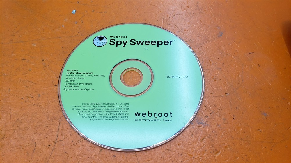 ⭐️⭐️⭐️⭐️⭐️ Webroot Spy Sweeper CD-ROM 2003-2006