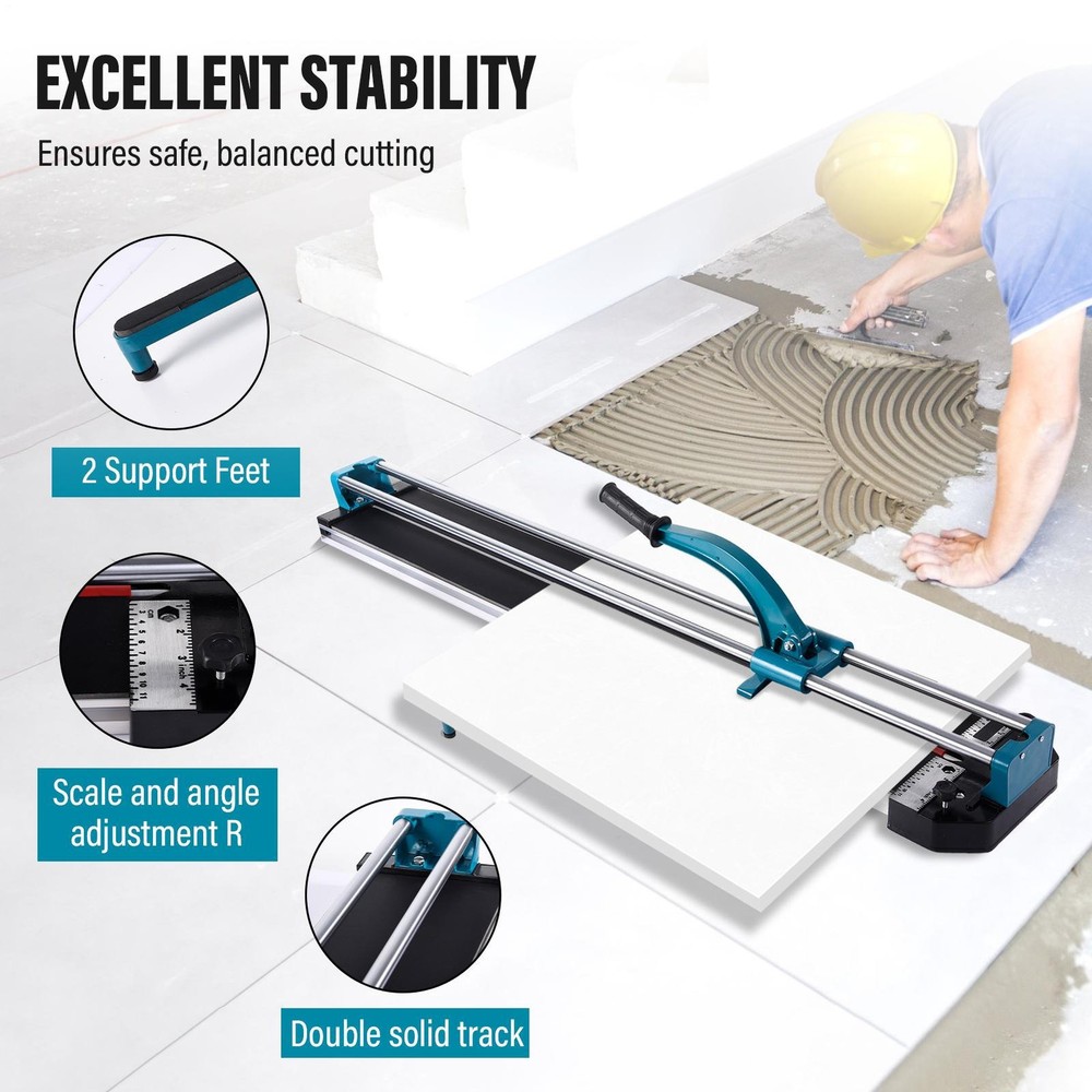 48" Manual Tile Cutter Ceramic Porcelain Cutting Machine