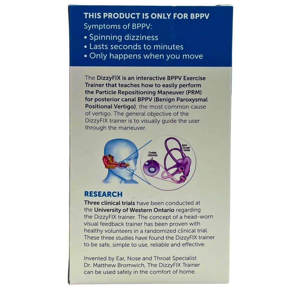 DizzyFIX Vertigo Exercise Trainer 2 Pack New