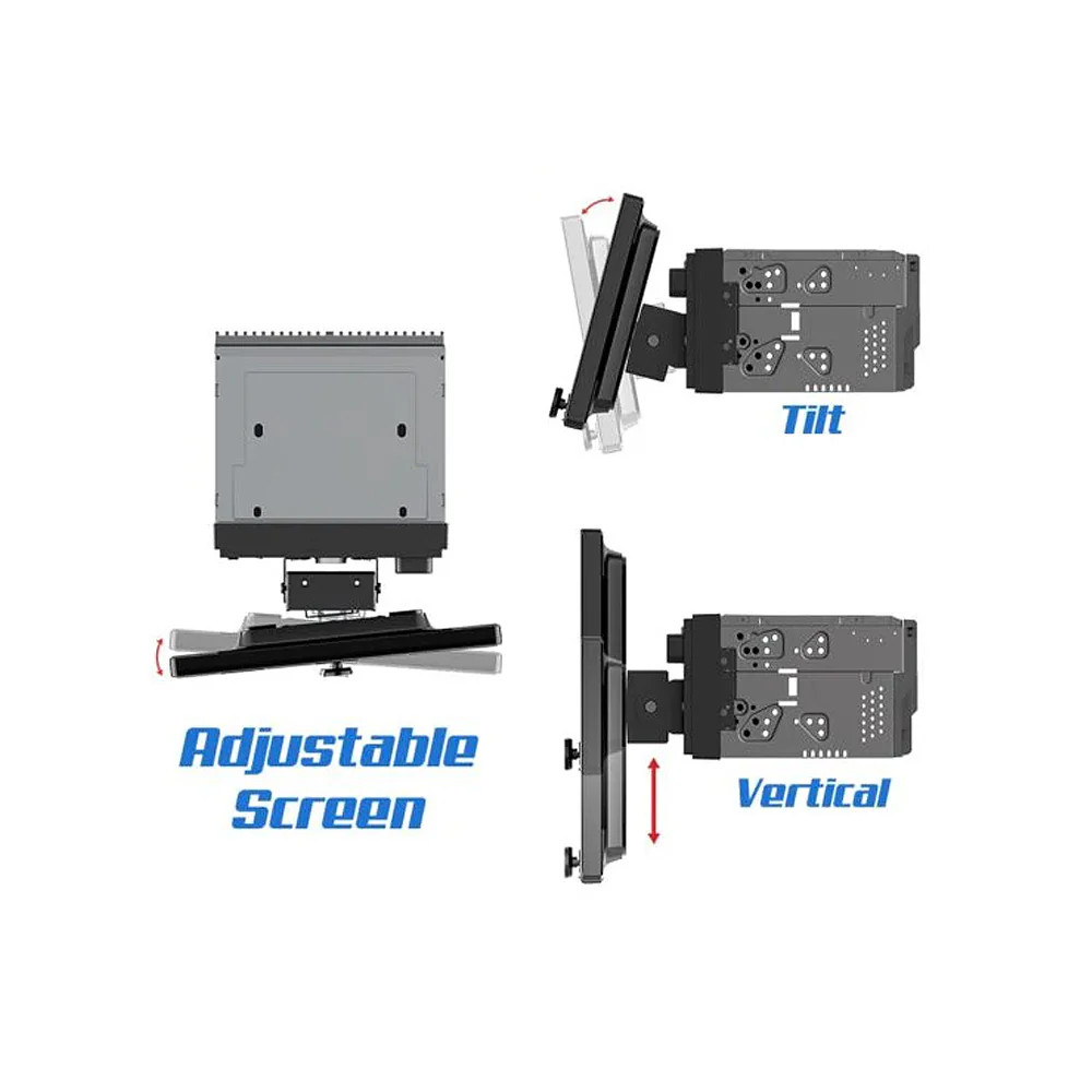 Soundstream Floating 10.6" 2 DIN Multimedia Touchscreen Mechless Car Head Unit