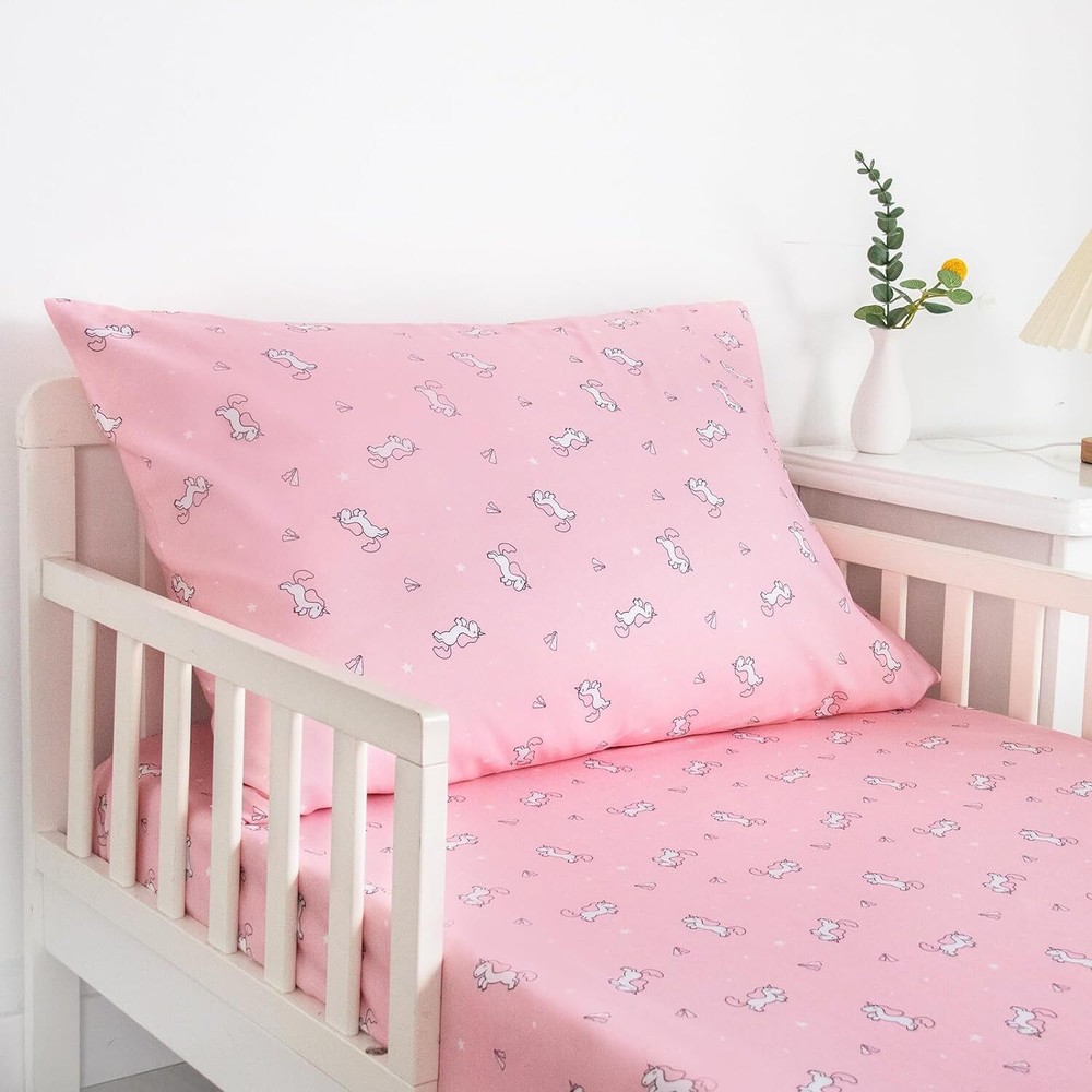 2-Piece Toddler Sheet Set Includes Crib Sheets Set and Envelope Pillowcase
