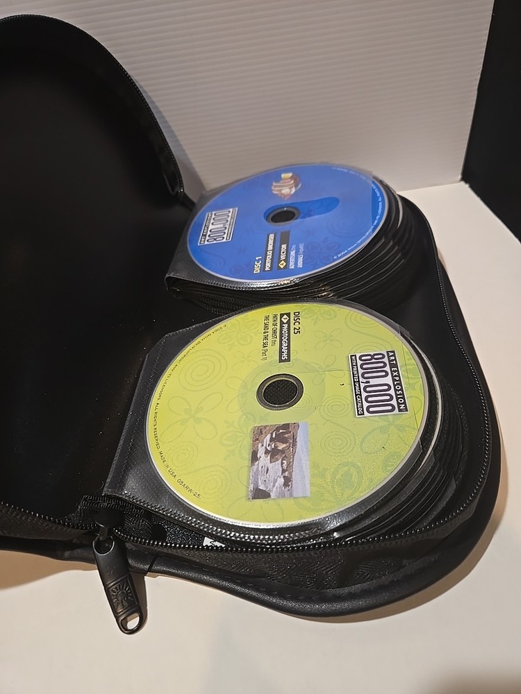 Nova Development Art Explosion 800,000 Image Library on 34 CDs.
