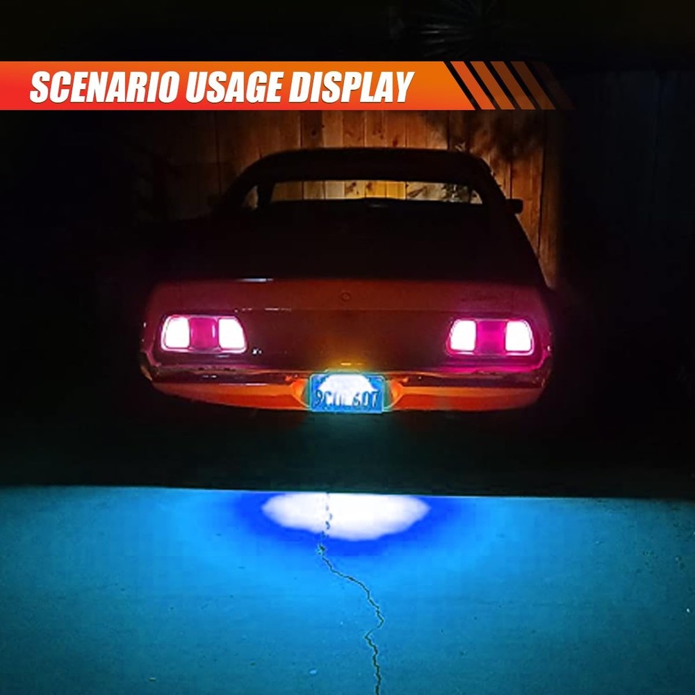 Universal Car LED License Plate Light, 12V DC High Bright Waterproof LED Light