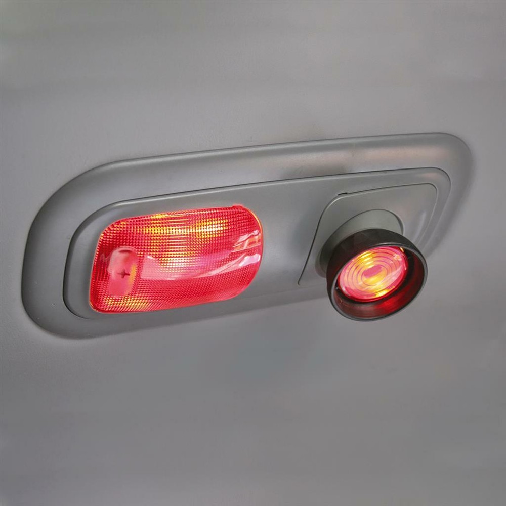 Red Rectangular Dome Light Lens For 2006+ Peterbilt 357/378/379/385/386/389