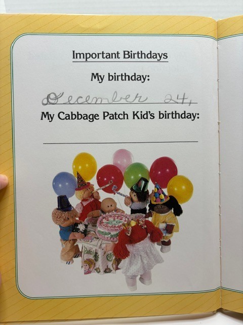 Vintage My CABBAGE PATCH KID and Me Keepsake Journal--Pre Owned