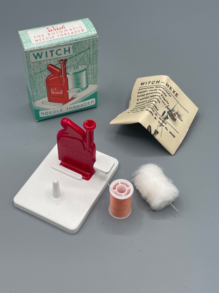 Vintage Witch Automatic Needle Threader Western Germany Original Thread Needle