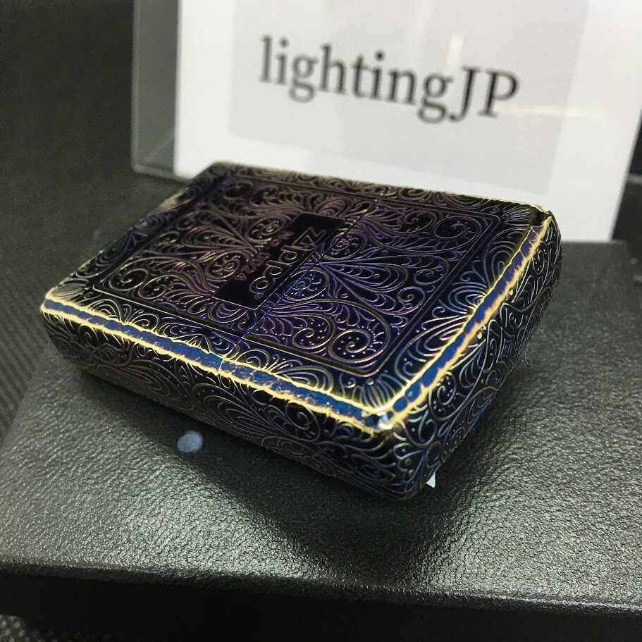 Zippo 5 Sided Processing Arabesque Aurora Gold Oxidized Lighter Limited Number