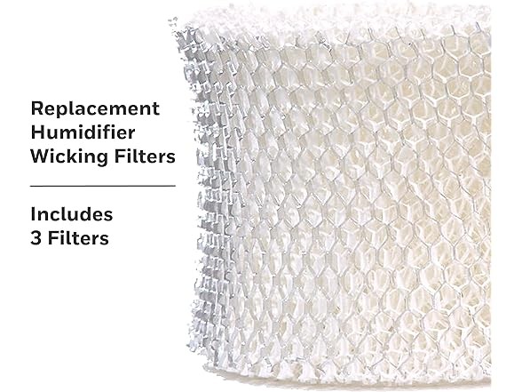 ProTec Humidifier Filter Replacement, 1PK White 3 Count (Pack of 1)