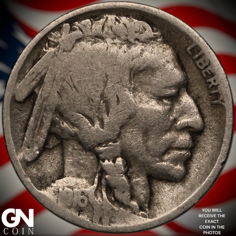 1916 D Buffalo Nickel Z8380