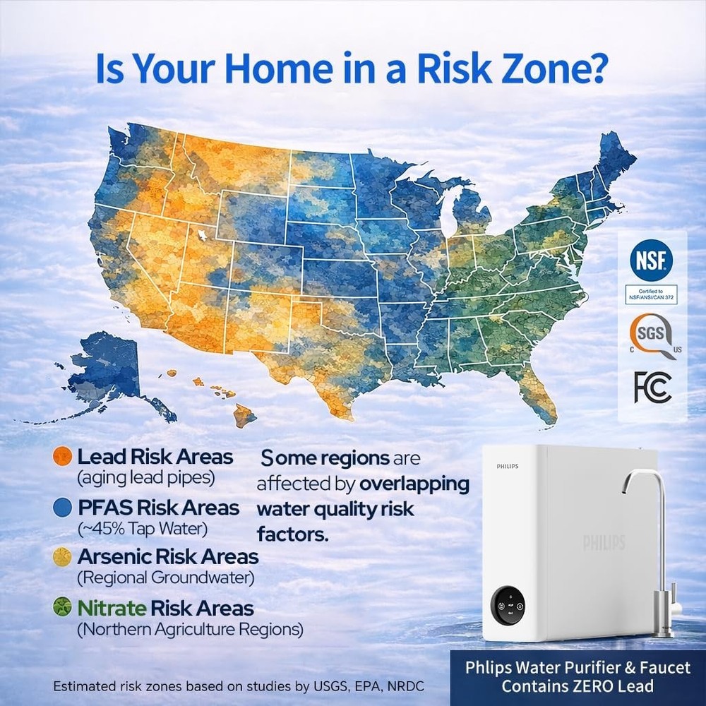 Philips AUT9340 Reverse Osmosis System, Tankless Under Sink Water Filter System