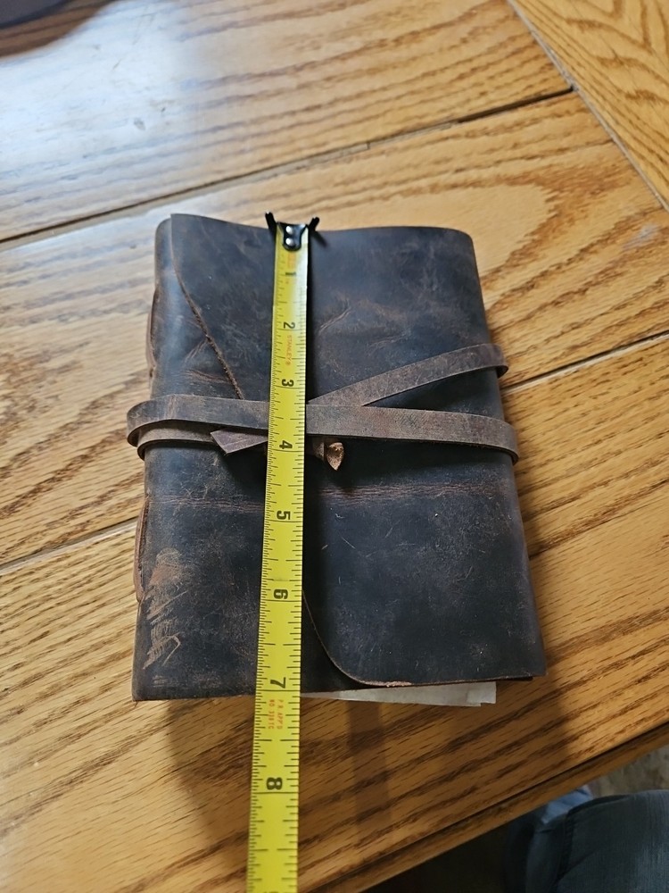 Classic Leather Diary - Leather Diary With Belt Lock - Brown