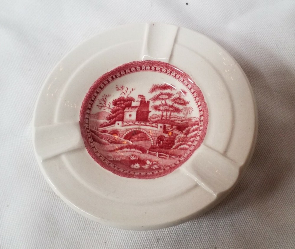 Vintage Spode Ceramic Ashtray Pink Spode's Tower Copeland England Replacement