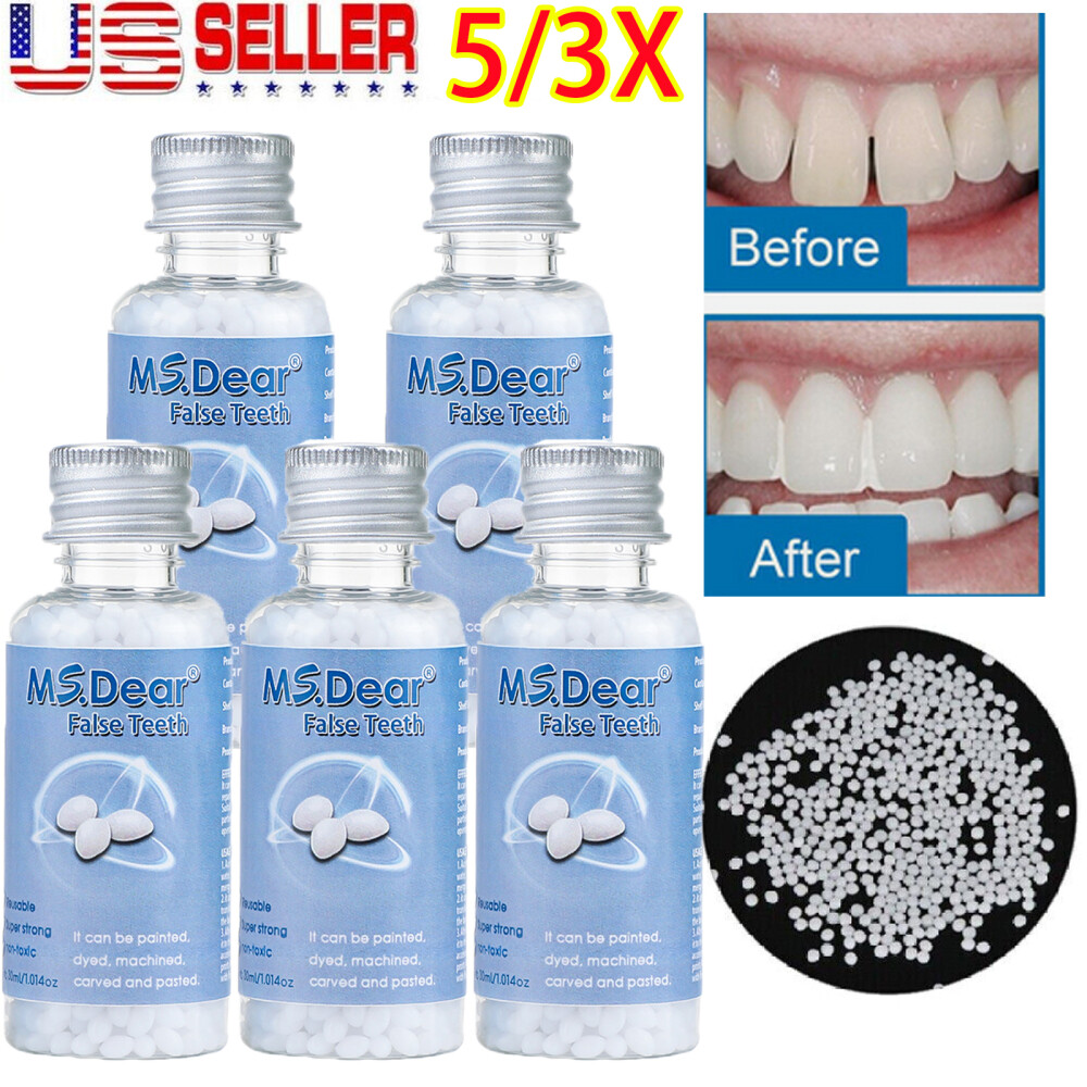 Resin False Teeth Solid Glue Temporary Tooth Repair Moldable Teeth Gap Filler