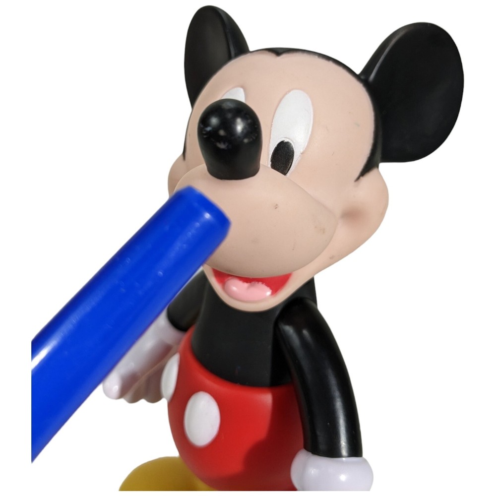 Poseable Mickey Mouse Hard Plastic Moveable Figure Disney 7 Inch