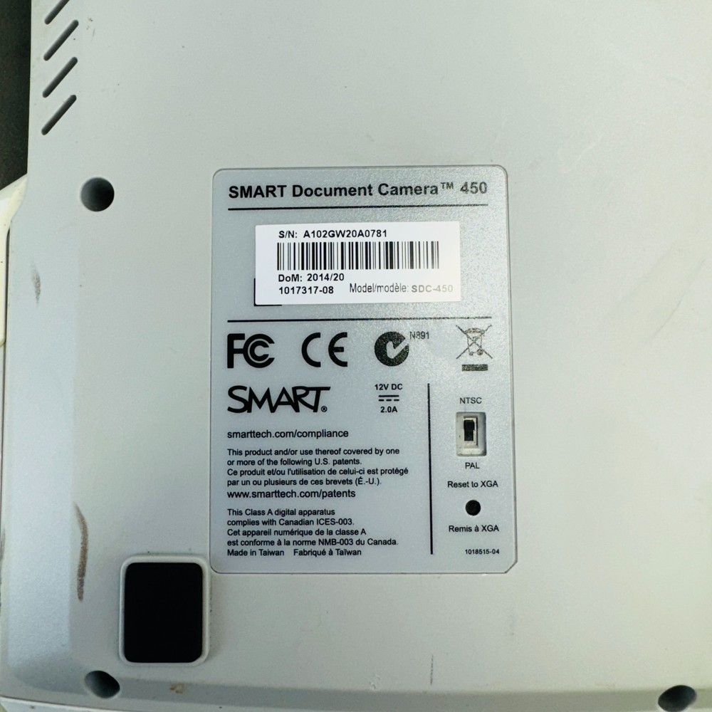 SMART Document Camera 450 Visual Presenter USB Classroom Teaching Display Tool