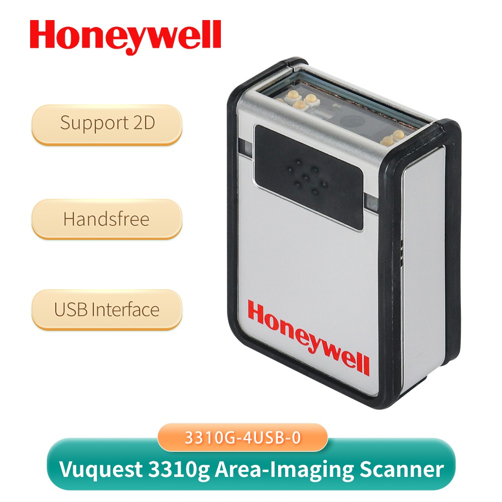 Honeywell Barcode Scanner Reader 1D/2D LED 3310G-4-INT USB Cable Fixed Handsfree