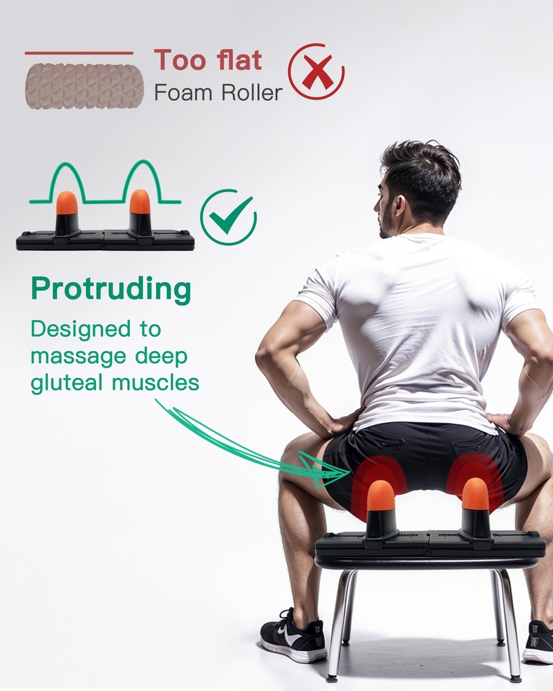 Psoas Muscle Release Deep Tissue Adjustable Massage Tool for Back, QL, Hip