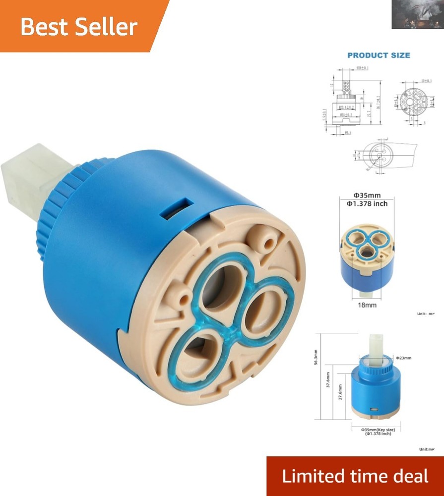 High-Quality 35mm Ceramic Faucet Cartridge Replacement for Leak-Free Performance