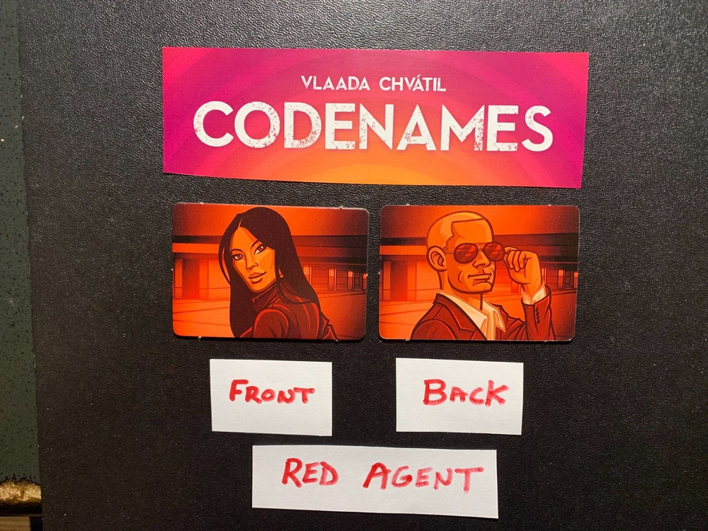 Codenames RED AGENT Game Replacement Pieces VLAADA CHVATIL 2015