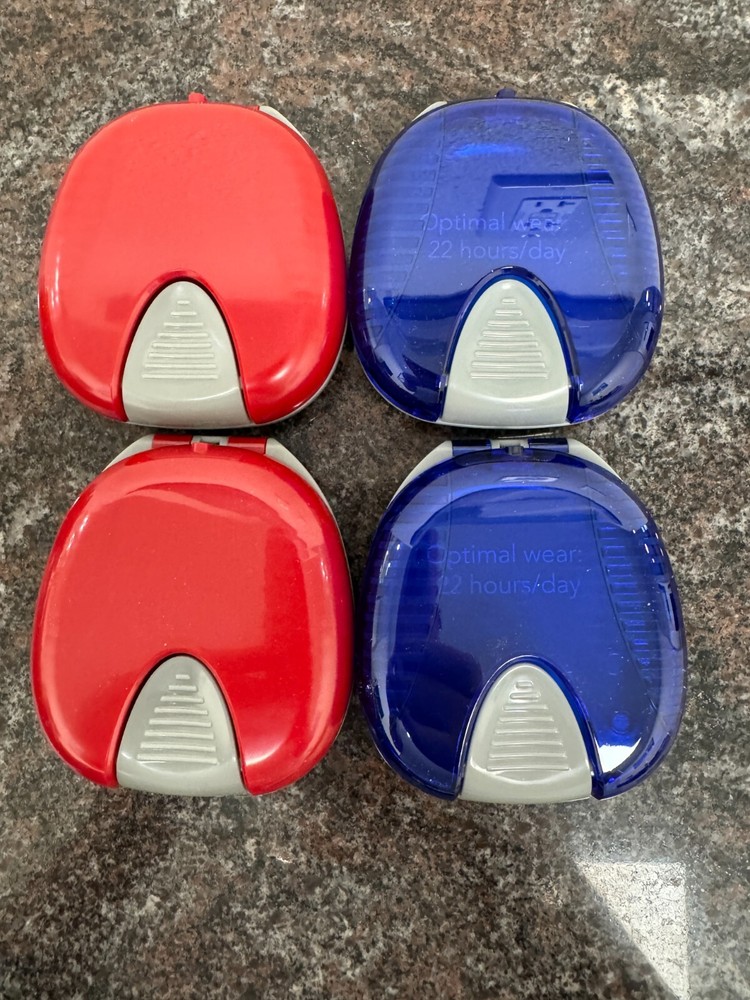 4Pk Retainer Case - RED/BLUE Invisalign Case