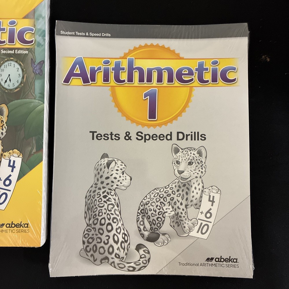A Beka Arithmetic 1 Student Set - Unbound Student Worktext & Tests Speed Drills
