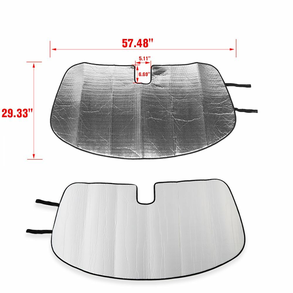 Car Front Windshield Sunshade Sun Shield Visor Mat for Dodge Challenger 2009-23