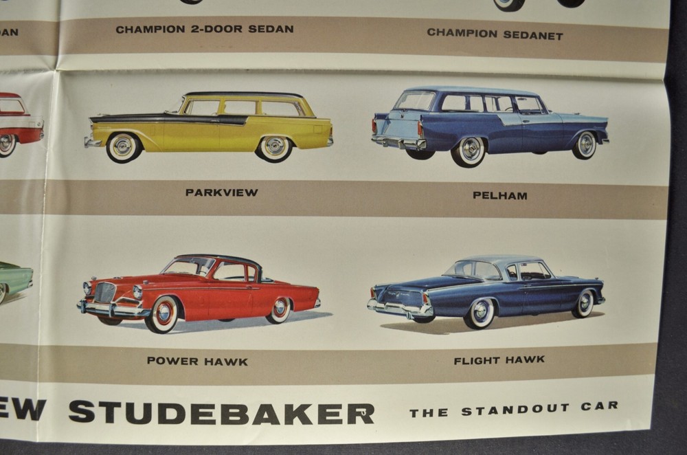 1956 Studebaker Brochure Hawk President Commander Champion Excellent Original 56
