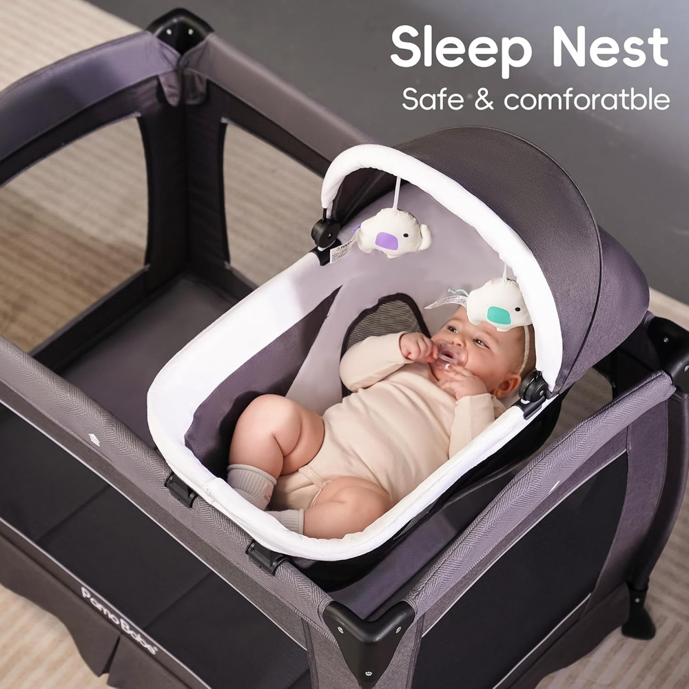 Portable Playpen Foldable Playard w/Mattress, Changing Table