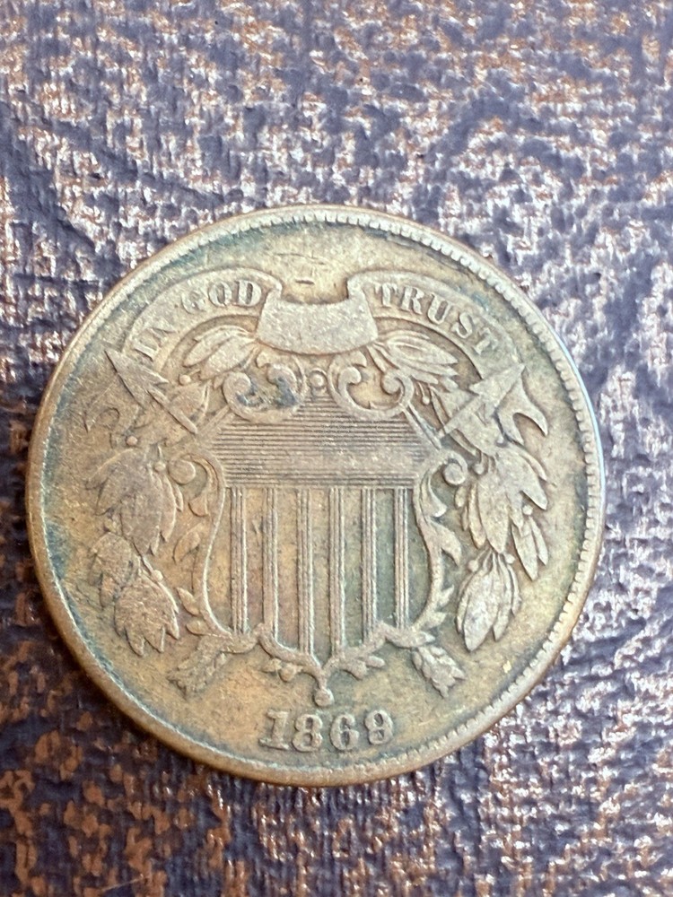 1869 Two Cent Piece #7785