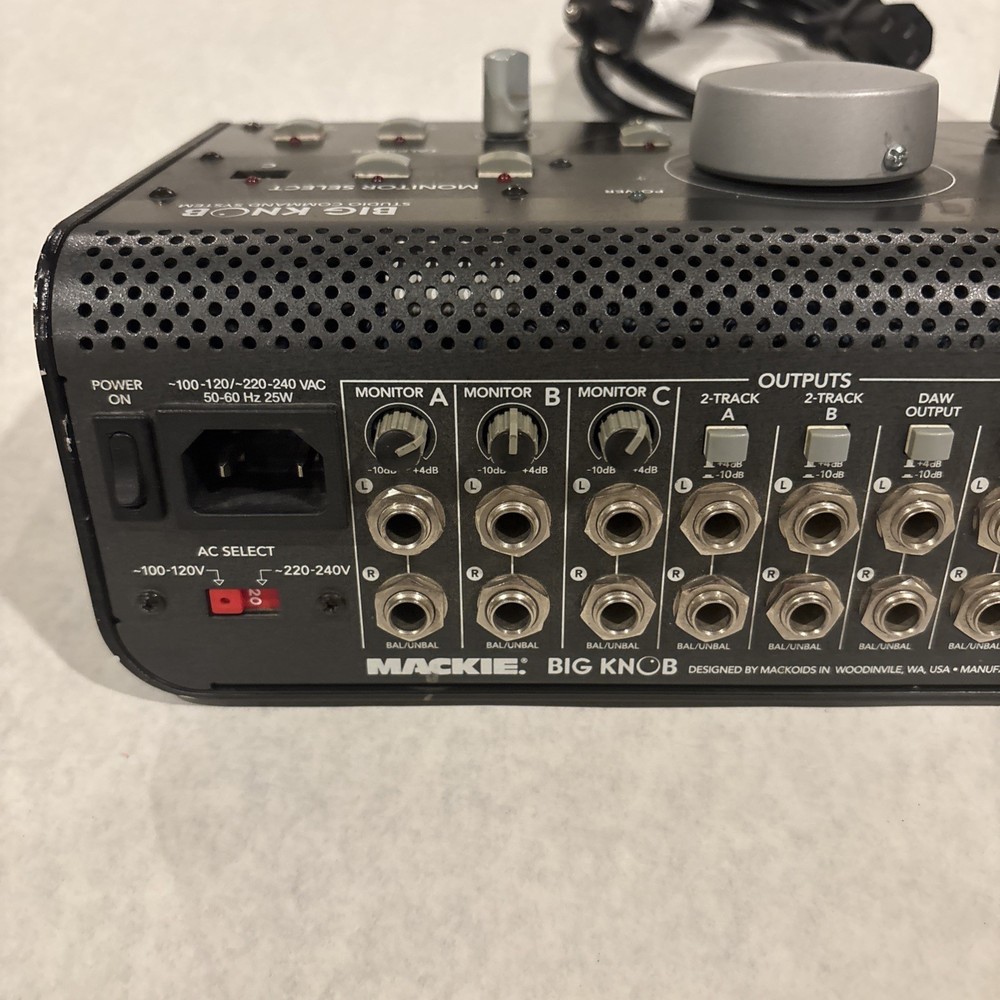 Mackie Big Knob Studio Command System BigKnob Speaker Monitor Controller *Read
