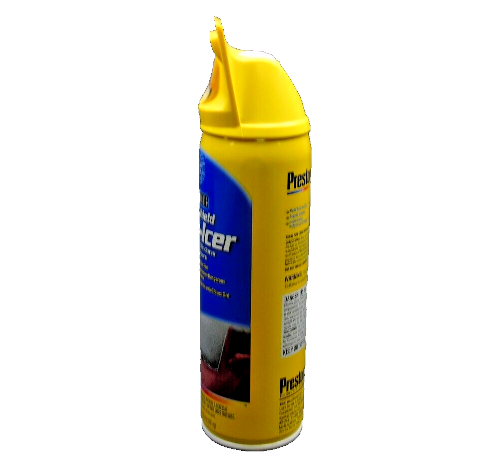 Prestone Windshield De-Icer Spray Cans 2 pack 17oz ea with Built in Scraper