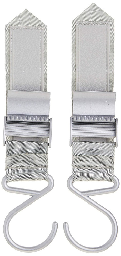 BUGGYGEAR Boutique Stroller Hooks, Platinum, 2 Count