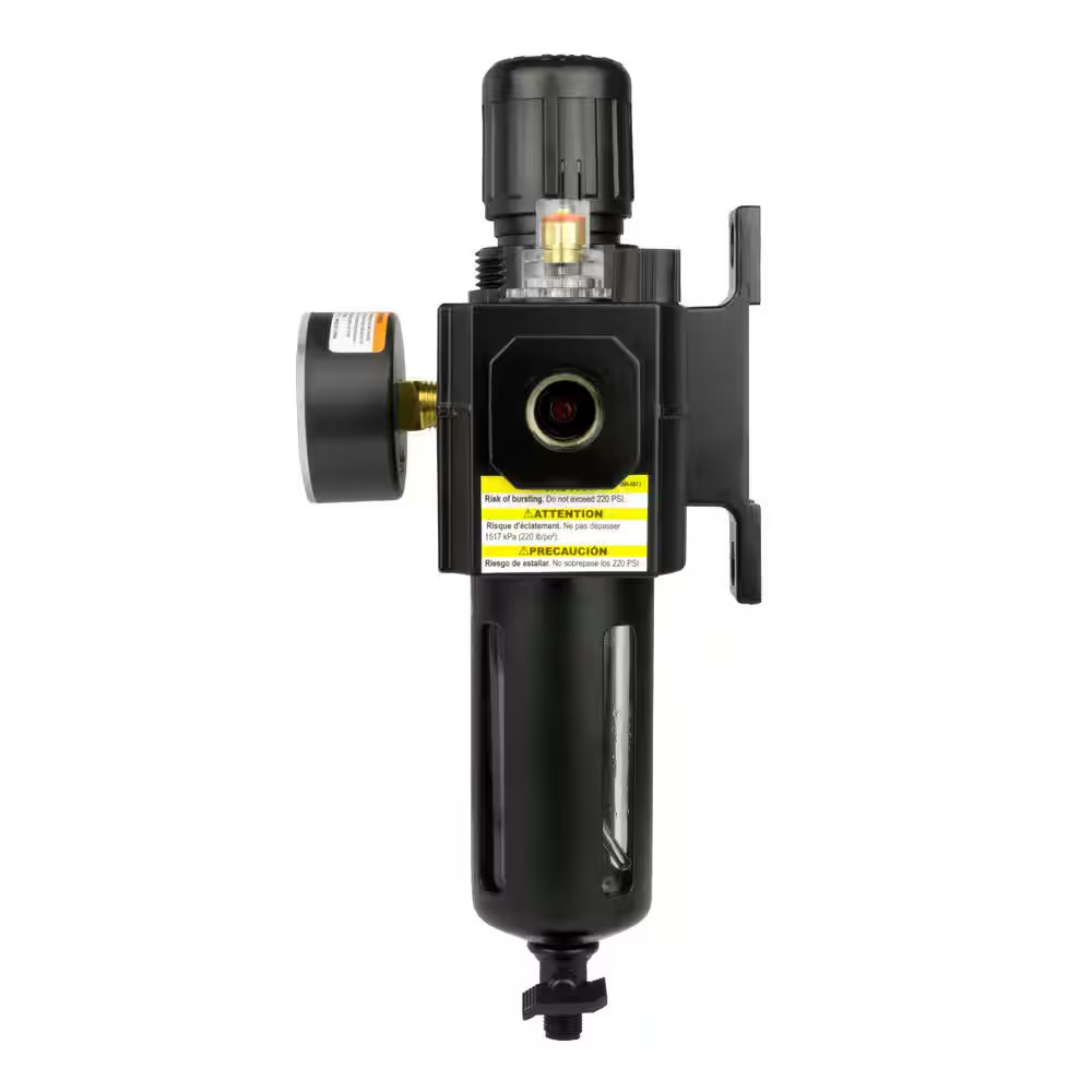 3/8 In. NPT Filter Regulator with Lubricator