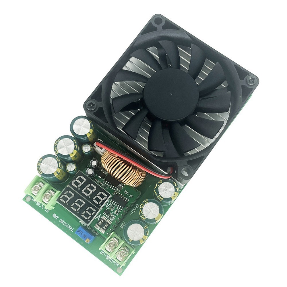 High Power Adjustable Step Down Module with Cooling Fan for Solar Battery Use