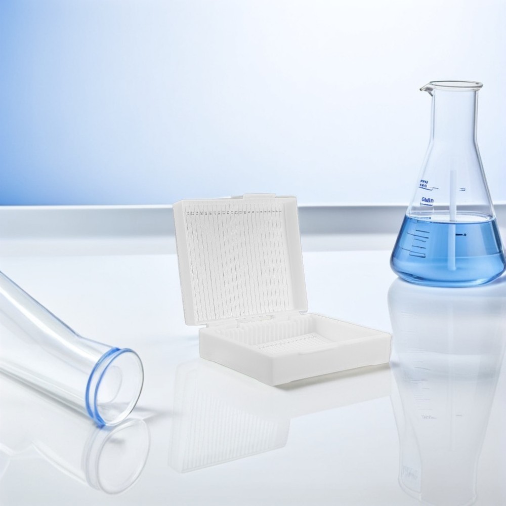 Microscope Slide Case Accessories Laboratory Supply Plastic Container