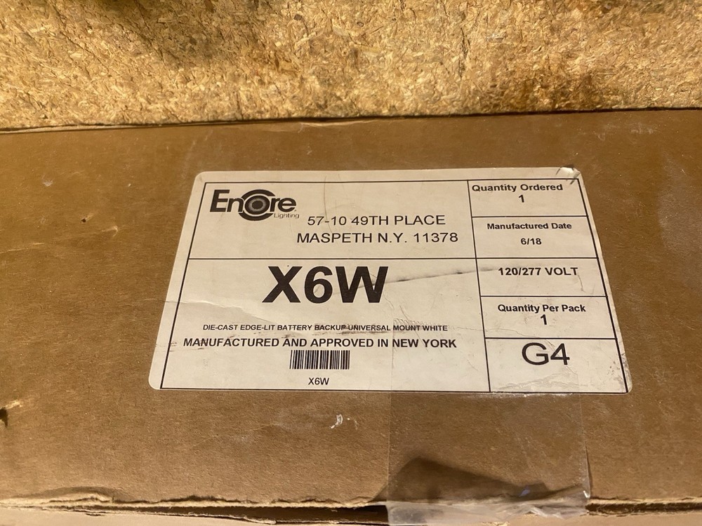 Encore Lighting Exit Light - Universal Mount LED Exit Light Sign X6 G5