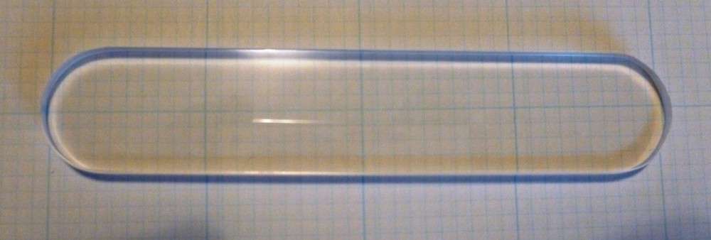 Barium Fluoride BaF2 rectangular window, new 4.0" x 0.8" x 0.2"