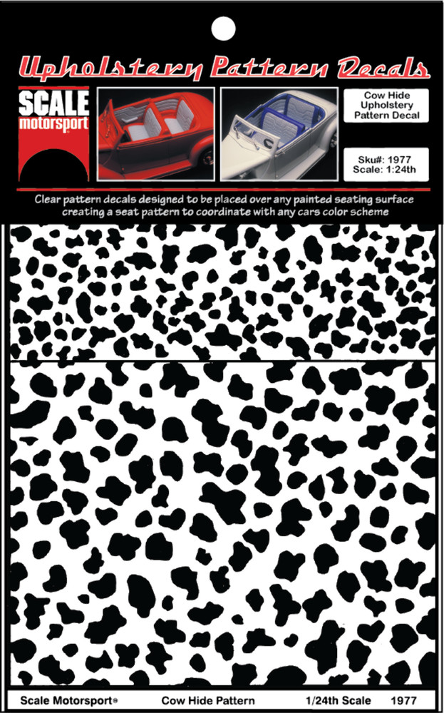 Cow Hide Upholstery Decal SKU #1977