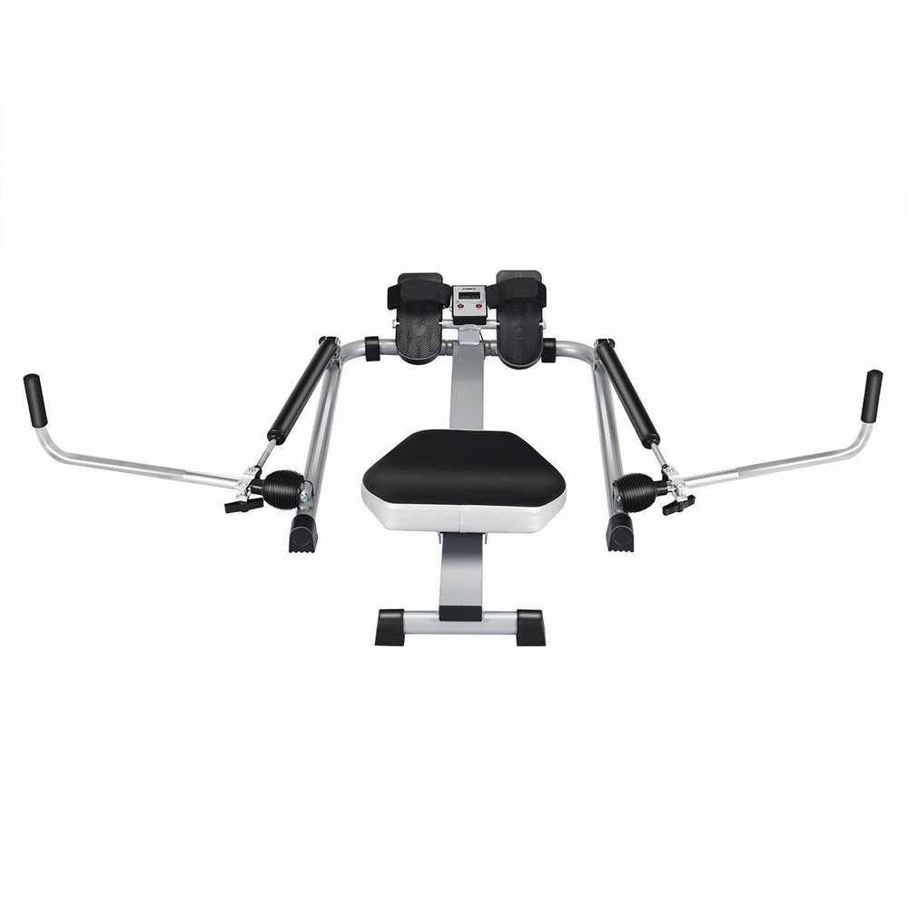 Gymax Exercise Rowing Machine Rower w/Adjustable Double Hydraulic Resistance