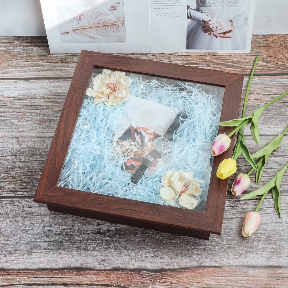 8x8 8x10.5 11x14 Shadow Box Frame Front Opening 2 inch Depth Memory Display Box