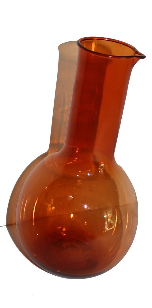 7" 20 Fl Oz Orange Beaker, Halloween Scientist Accessory